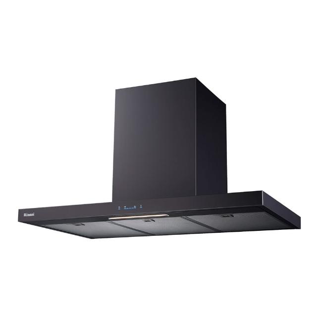 【林內】倒T式高質感不銹鋼排油煙機_黑色90CM(RH-9131B_基本安裝原廠保固)