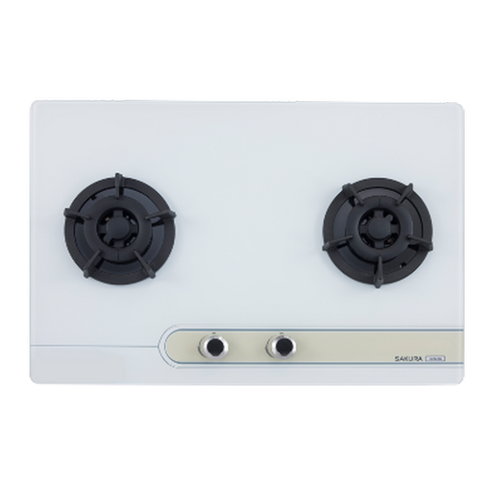 【SAKURA 櫻花】二口大面板易清檯面爐_白玻璃(G2623BGW 原廠保固原廠基本安裝)