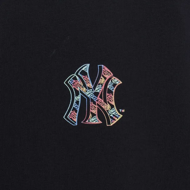 【MLB】背後大Logo長袖大學T 紐約洋基隊(3AMTB1161-50BKS)