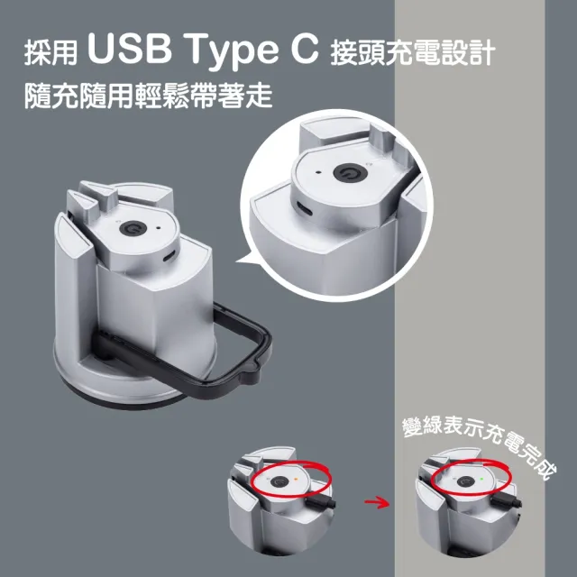 【DIAMOND CHEF】省力快速電動磨刀器 磨刀機 磨刀石(灰藍色/奶茶色)