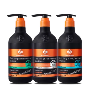 【Dr’s Formula 台塑生醫】升級版-恆采固色洗髮精580g/潤絲乳530gx3入-多款任選(護色.修護.補色.矯色)