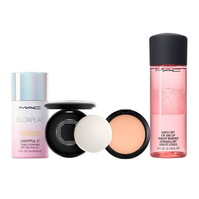 【M.A.C】全新上市 超漾光無瑕全妝組(超漾光高防曬妝前乳SPF50+&超持妝無瑕粉餅SPF15&超持妝無瑕粉餅空盒)