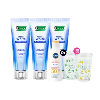 【DARLIE 好來】全亮白深導煥白牙膏90gX3入(牙齒美白/3天美白)