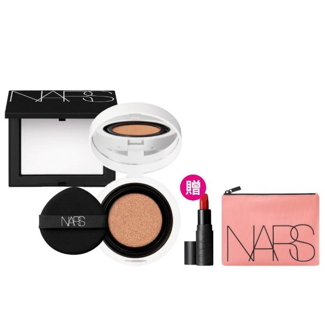 【NARS】官方直營 裸光凝亮發光組(小光圈氣墊+小白餅)