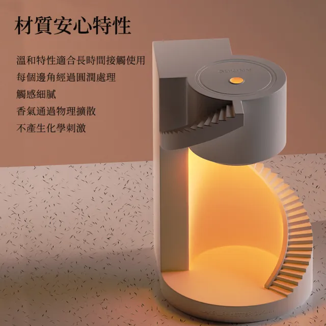香薰融蠟燈 法式旋轉樓梯氛圍燈 氛圍小夜燈 床頭裝飾台燈 高級感融燭燈(檯燈、床頭燈、氛圍燈)