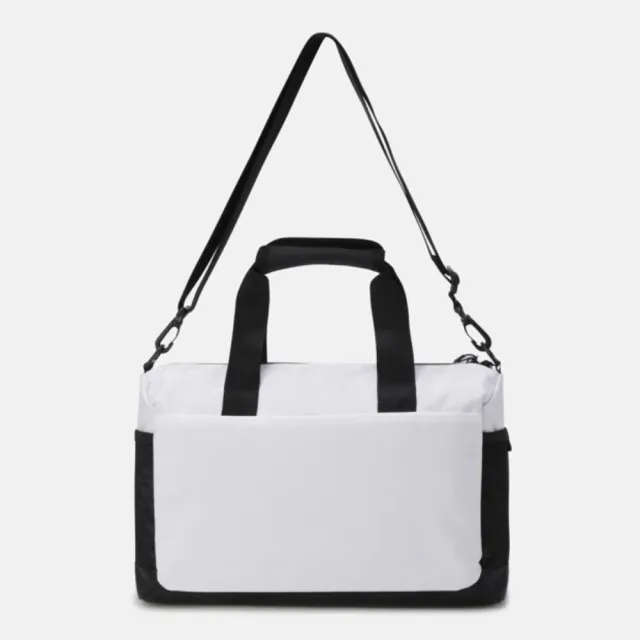 【DESCENTE】手提包 健身包 運動包 旅行包 TRAINING COMPACT GYM BAG 15 白黑 SR123TBG1A-WHT0