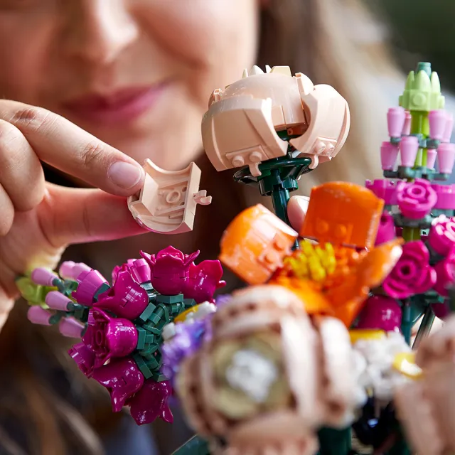 【LEGO 樂高】Botanicals 10280 花束(花束 擺設 居家裝飾 DIY 禮物 送禮推薦)