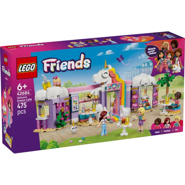 【LEGO 樂高】Friends 42684 獨角獸夢幻咖啡廳(創意力遊戲 扮家家酒 積木 兒童玩具)