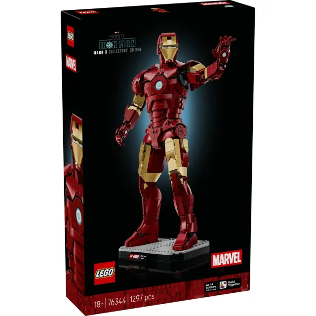 【LEGO 樂高】漫威超級英雄系列 76344 鋼鐵人 Mark 3 典藏版(Marvel 積木 玩具 禮物)