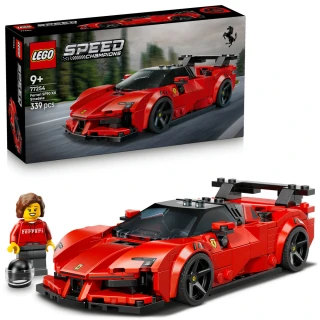 【LEGO 樂高】極速賽車系列 77254 Ferrari SF90 XX Stradale 跑車(法拉利跑車 賽車模型 積木 玩具)