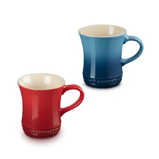 【Le Creuset】瓷器小馬克杯290ml(水手藍/櫻桃紅 2色選1)