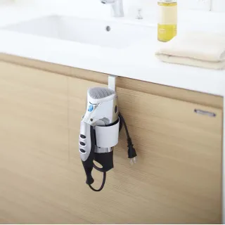 【YAMAZAKI】Beautes吹風機掛架-白(吹風機架/梳妝架/衛浴收納/浴室收納) 