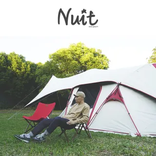 【NUIT 努特】舒適天堂 木紋鋁合金小川椅 帆布椅 月亮椅 休閒椅 摺疊椅露營椅努特椅戶外椅(NTC75兩入優惠)
