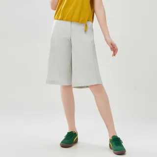 【MYVEGA 麥雪爾】俐落車線套裝褲耳七分褲-淺灰(上下身分開販售)