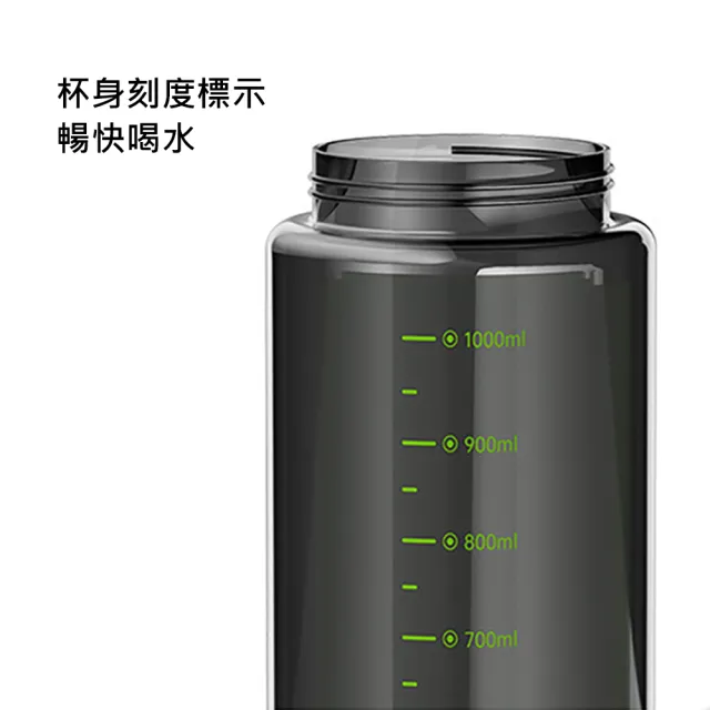 【QHL 酷奇】tritan便攜雙飲運動水壺-1100ml(水壺/環保杯/吸管水壺/運動水壺)