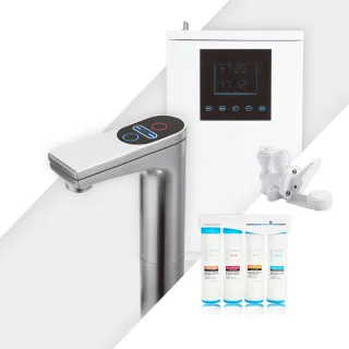 【藍海淨水】氫一下 KH-7707科技銀醫療級316不鏽鋼觸控廚下型飲水機+BO-8111 高效能除鉛抑垢淨水器