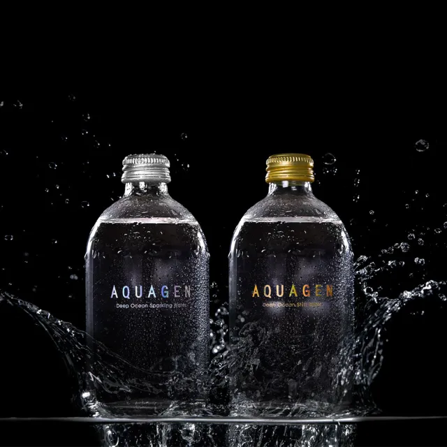 【AQUAGEN】海洋深層氣泡水/氣泡飲 330mlx24入/箱購(補充礦物質/香檳口感/佐餐解膩/箱購特惠)