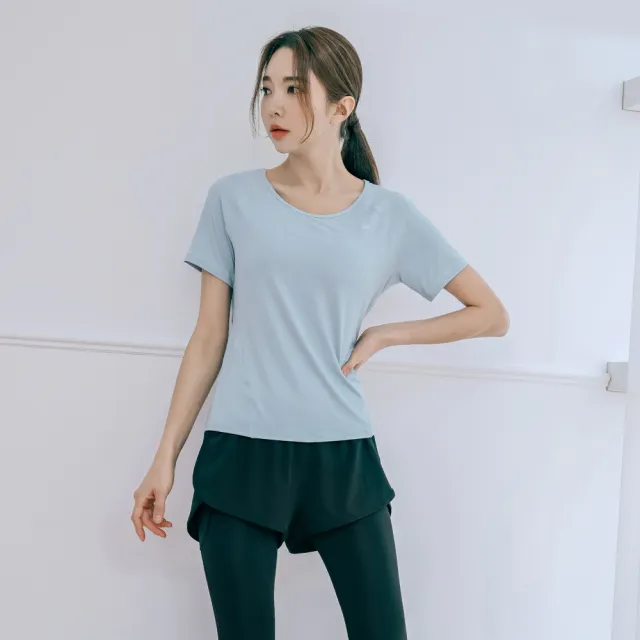 【BODYAIR】任2入 假兩件包腹柔韌九分褲(瑜珈.運動.慢跑.透氣.舞蹈.運動褲)