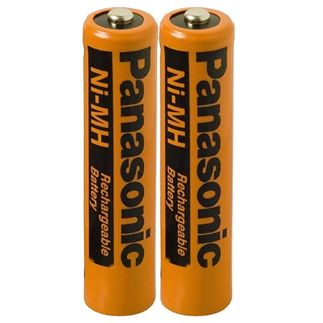 【Panasonic 國際牌】AAA 四號原廠鎳氫充電電池-2入環保裸裝 HRMR03(相容HHR-55AAAB)