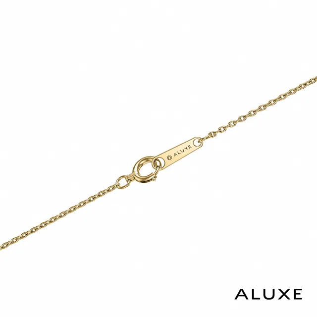 【ALUXE 亞立詩】天然淡水珍珠 7-7.5mm 10K金 閃耀鑽石珍珠垂墜項鍊(珍愛系列 Be shining NN0223)