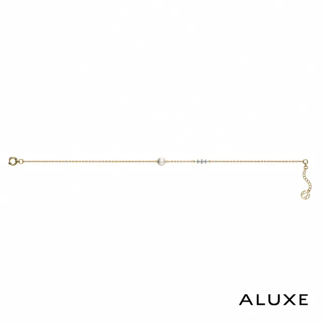 【ALUXE 亞立詩】天然淡水珍珠 10K金 輕奢鑽石珍珠手鍊(珍愛系列 Be cherishing BR0221)