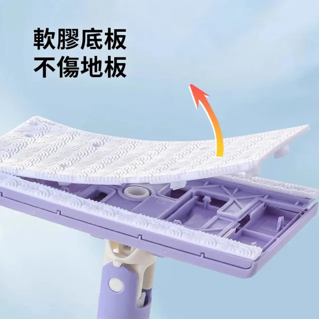 【DREAMCATCHER】洗臉巾拖把-90cm(平板拖把/免手洗拖把/懶人拖把/拖把/浴室拖把/夾布拖把/小拖把)