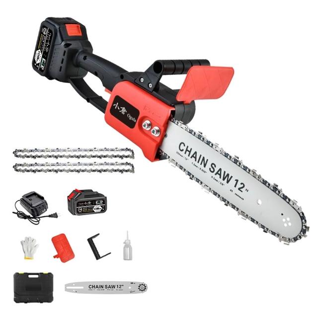 【Ogula 小倉】12寸電鏈鋸 伐木鋸 電動鋸子 BSMI電池：R3E558（十節一電）(無刷電機/無級變速/輕量化設計)