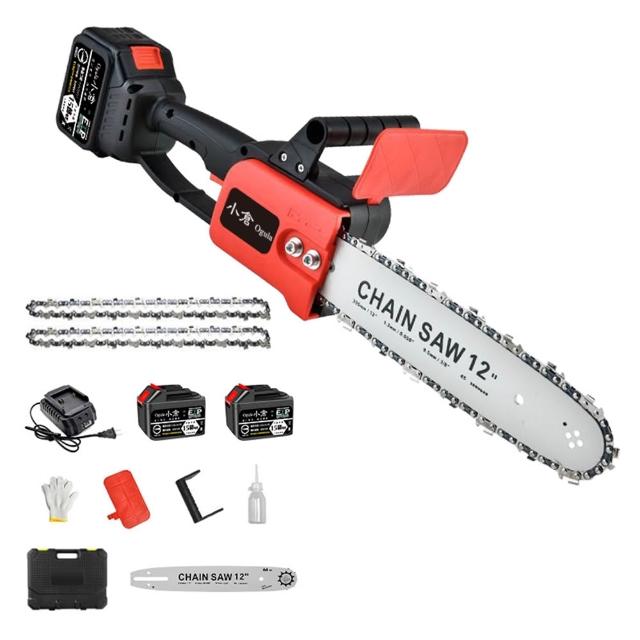 【Ogula 小倉】12寸電鏈鋸 伐木鋸 電動鋸子 BSMI電池R3E558(十五節兩電)(無刷電機/無級變速/輕量化設計)