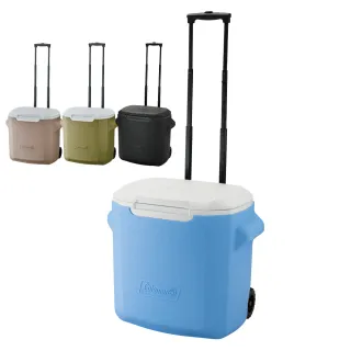 【Coleman】26.5L拖輪冰箱(露營冰箱 戶外冰桶 保冰桶)