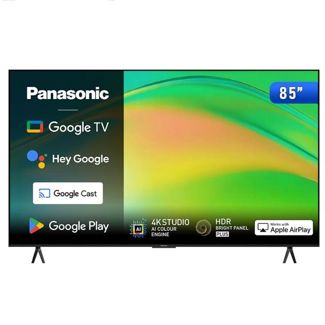 【Panasonic 國際牌】85型4K HDR Google TV聯網顯示器 無視訊盒(TN-85W80BGT)