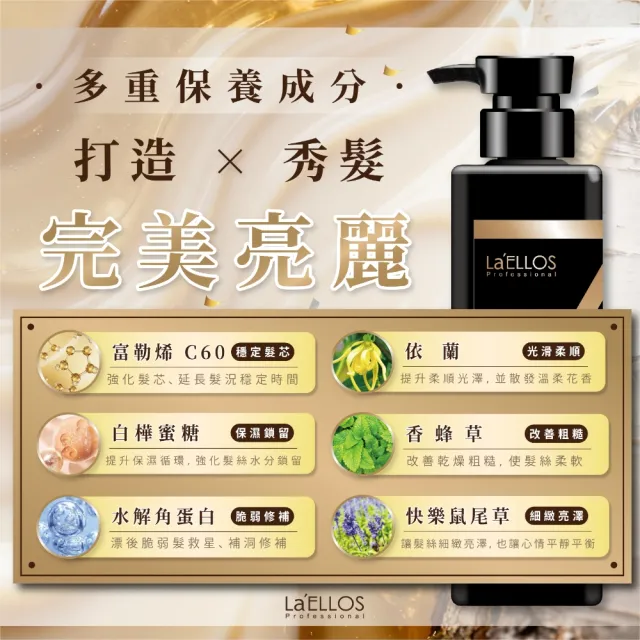 【La’ELLOS 愛諾斯髮品】絲蛋白逆齡髮膜