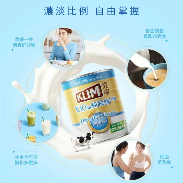 【NESCAFE 雀巢咖啡】瞬溶冰拿鐵體驗組(冰溶美式咖啡80g罐裝X2+克寧脫脂奶粉750g)
