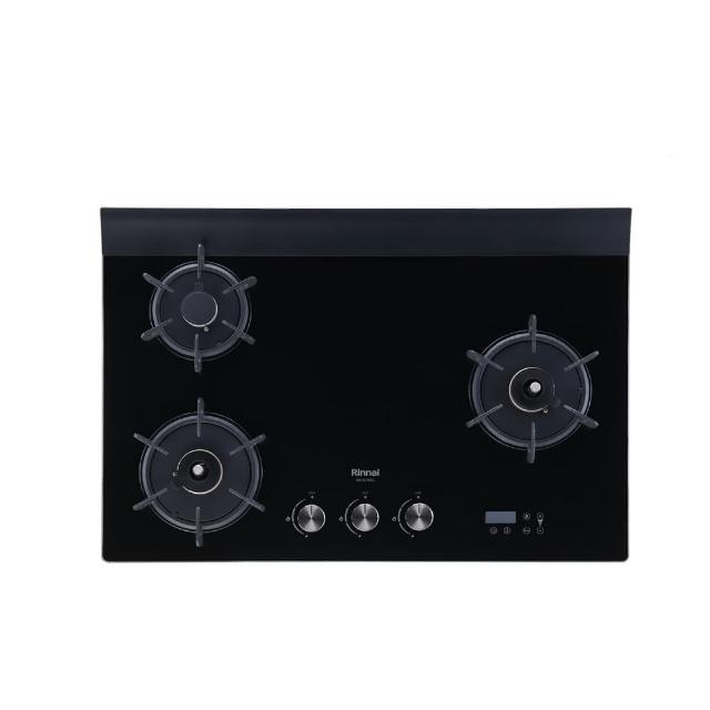 【林內】檯面式緻溫玻璃三口爐RB-A3760G BR(基本安裝)