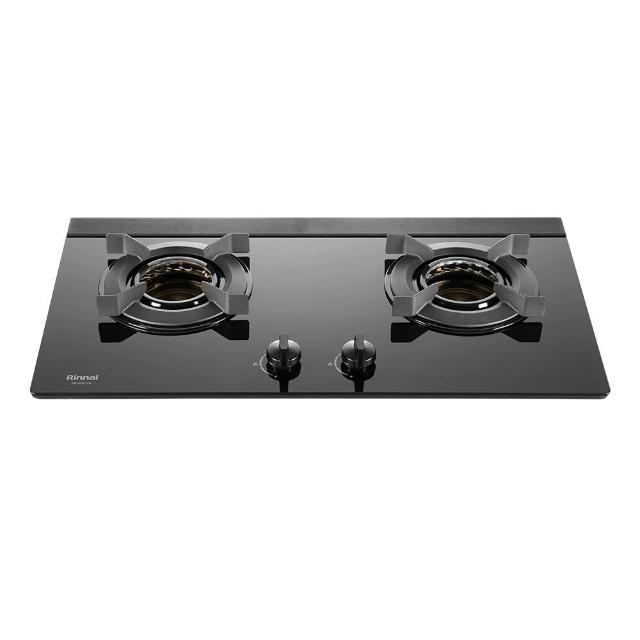 【林內】檯面式內焰玻璃雙口爐RB-N2611GB(基本安裝)