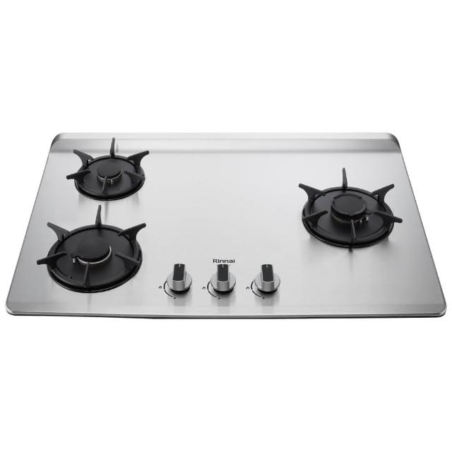 【林內】檯面式彩焱不銹鋼三口爐RB-L3700SR(基本安裝)