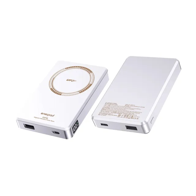 【enerpad】MX10000SS 固態磁吸式行動電源 白(公司貨)