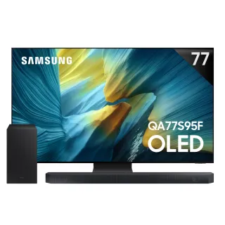 【Samsung 三星】77型 4K 165Hz OLED AI智慧顯示器 77S95F 壁掛安裝(QA77S95FAXXZW)