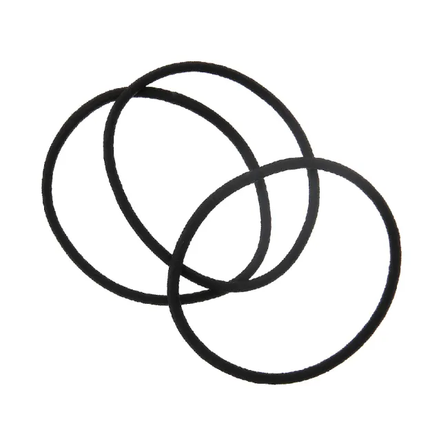 【MUJI 無印良品】髮圈/細.黑.3個