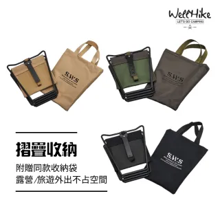 【WELLHIKE 玩客】露營中毒本舖 快拆馬札 摺疊椅 摺疊馬札 露營椅 折疊凳 板凳 椅凳 排隊椅 冰箱腳架