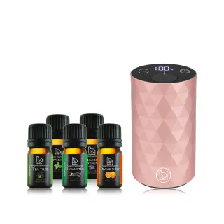 【Bonnie House 植享家】雙有機精油5ml（五入組）加馨馨香息賞香儀