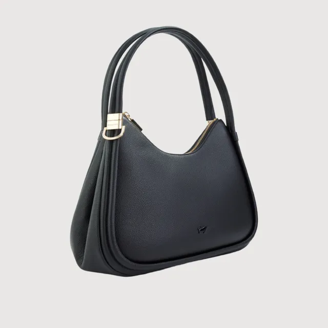 【BRAUN BUFFEL 德國小金牛】波 肩包-多色任選(BF870-27-BK/BRA) 女包送禮推薦