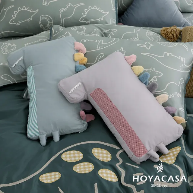 【HOYACASA  禾雅寢具】恐龍抱抱安撫造型抱枕-多款任選