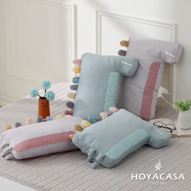 【HOYACASA  禾雅寢具】恐龍抱抱安撫造型抱枕-多款任選