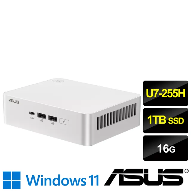 【ASUS 華碩】Ultra 7十六核迷你電腦(NUC 15 PRO PLUS RNUC15CRSU7069A9/Ultra 7 255H/16G/1TB SSD/W11)