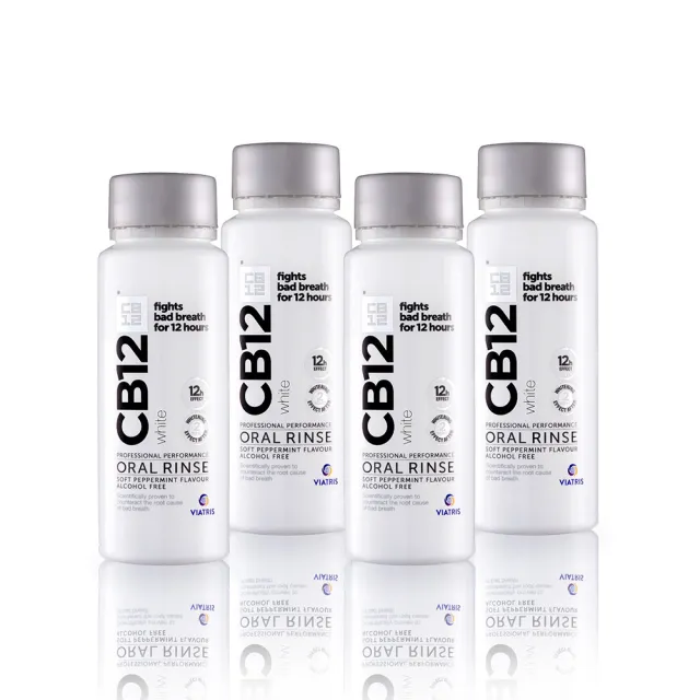 【CB12】官方直營 White淨味美白漱口水 250ml-超值組*4(全新包裝)