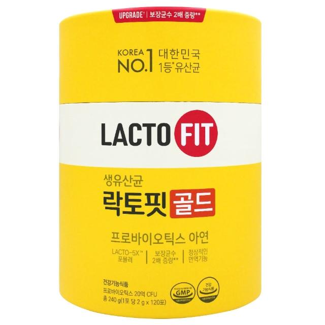 【韓國鍾根堂】LACTO-FIT GOLD 益生菌粉末食品 大童與成人款120入