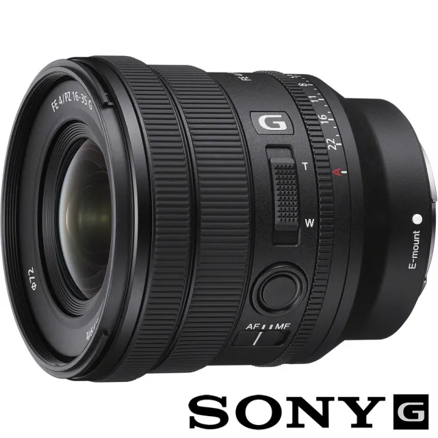 【SONY 索尼】FE PZ 16-35mm F4 G SELP1635G 電動變焦鏡 (公司貨) 廣角變焦鏡頭 全片幅無反微單眼鏡頭