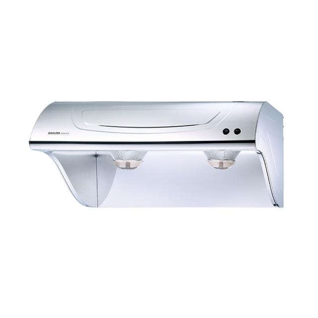 【SAKURA 櫻花】90cm高速雙渦輪斜背式除油煙機(R3261SXL 原廠技師到府 基本安裝)