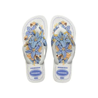 【havaianas 哈瓦仕】拖鞋 女鞋 夾腳拖 地中海 花卉 Top Tropicalia Vibes II 白 4150170-0001W (哈瓦士)