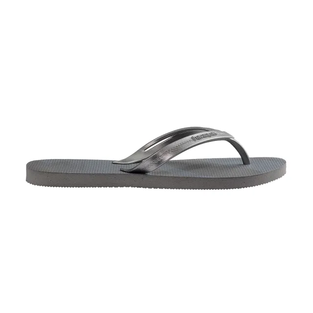 【havaianas 哈瓦仕】拖鞋 女鞋 夾腳拖 漸層 Elegance Print 質感灰 4148804-0074W (哈瓦士)